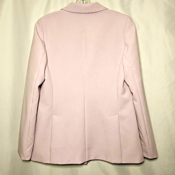 NWT Banana Republic Womens Blush Pink Fully Lined Blazer Snap Closure Size 8 - Picture 2 of 4